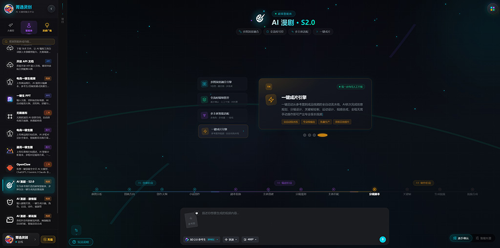 AI漫剧创作流程相关视觉素材